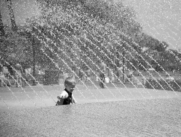 Boy in Fountain 2 Georgetown 2012