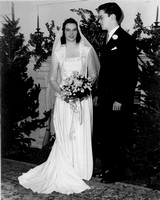 Harold F. Chevalier and new bride Joan Carter Chevalier