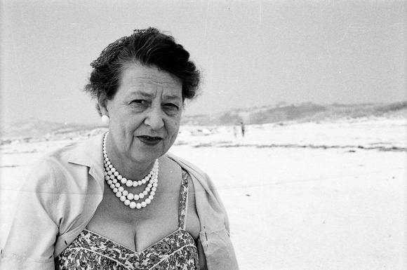 Aunt Edie Garfield at the beach, Wellfleet